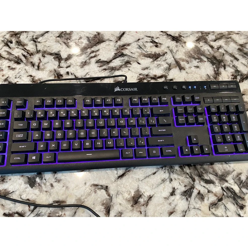 Corsair K55 RGB Wired Gaming Keyboard Black CH-9206015-NA Backlit